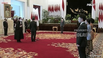Jokowi Lantik Jenderal Listyo Sigit jadi Kapolri