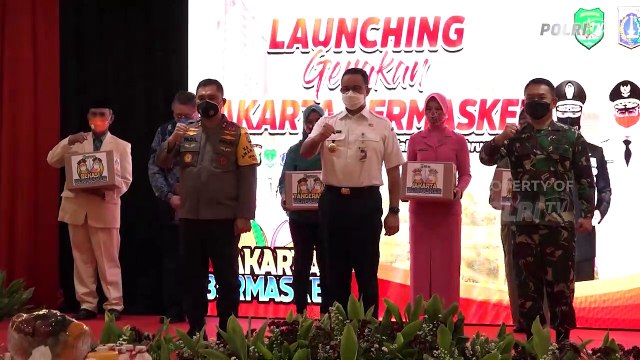 Peluncuran Program Jakarta Bermasker