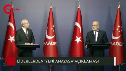 Karamollaoğlu ve Kılıçdaroğlu'ndan 'yeni anayasa' açıklaması