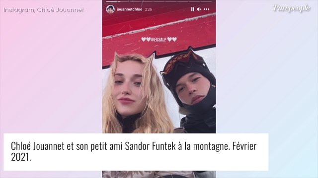 Chloé Jouannet et son compagnon Sandor Funtek : couple privilégie, escapade enneigée