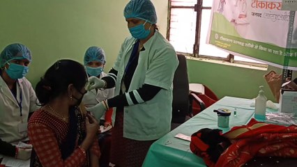 154 स्वास्थ्य कर्मियों को लगाए गए टीके