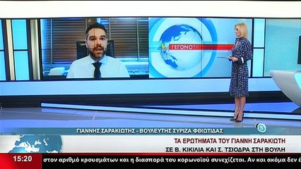 Ο Βουλευτής ΣΥΡΙΖΑ Φθιώτιδας, Γ. Σαρακιώτης, στο Star
