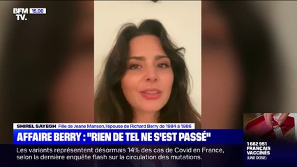 Shirel Sayegh, ex-belle-fille de Richard Berry réfute les accusations d'inceste de Coline Berry