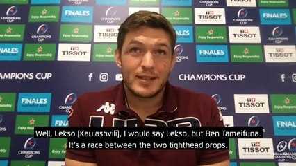 Jandre Marais on his Bordeaux-Bègles teammates