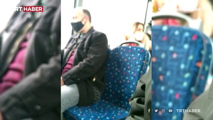 Maskesiz kadın bu sefer de halk otobüsünü karıştırdı