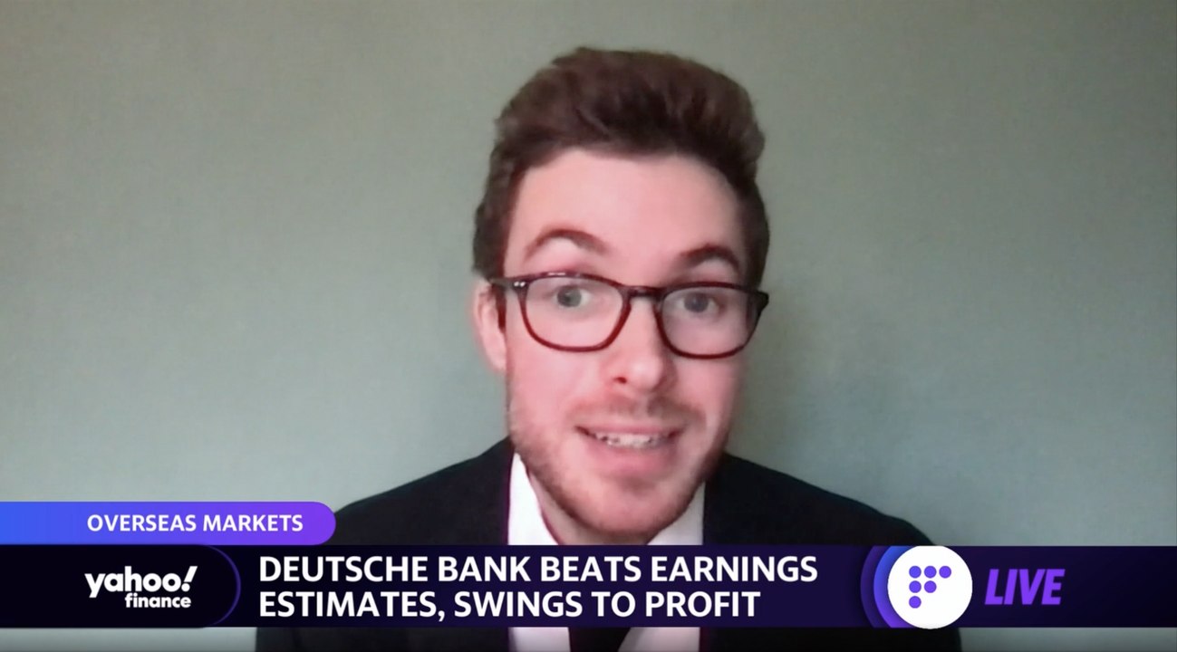 Deutsche Bank beats earnings estimates, swings to profit