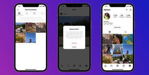 Instagram Is Rolling out a 'Recently Deleted' Feature