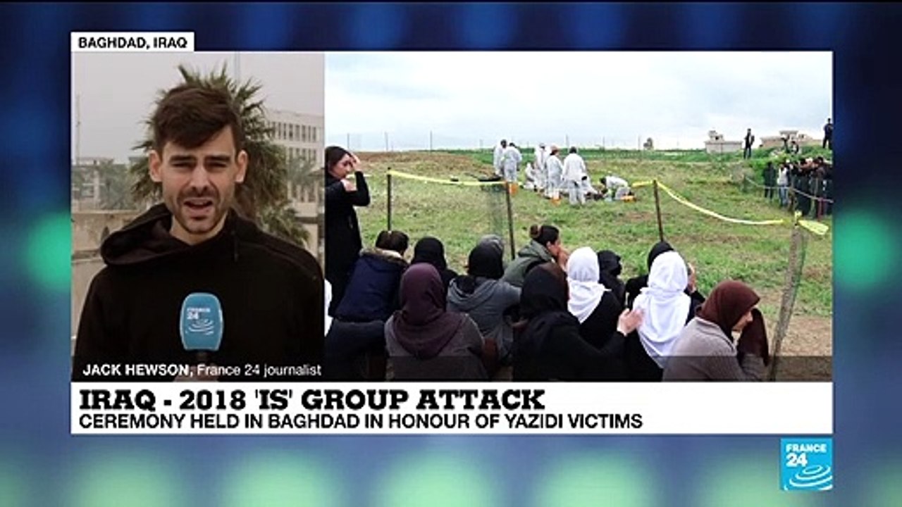 Iraq - 2018 'IS' group attack: Ceremony held in Baghdad in honour of Yazidi victims