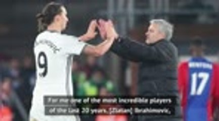 Ibrahimovic one of the 'most incredible' players of the last 20 years - Mourinho