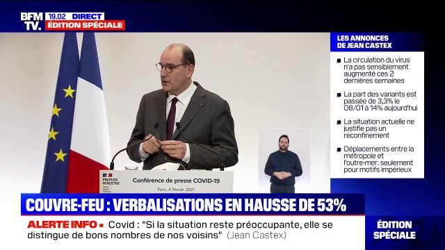 Jean Castex: Si un nouveau confinement est décidé pendant les vacances, notre intention est d'autoriser les gens à regagner leur domicile