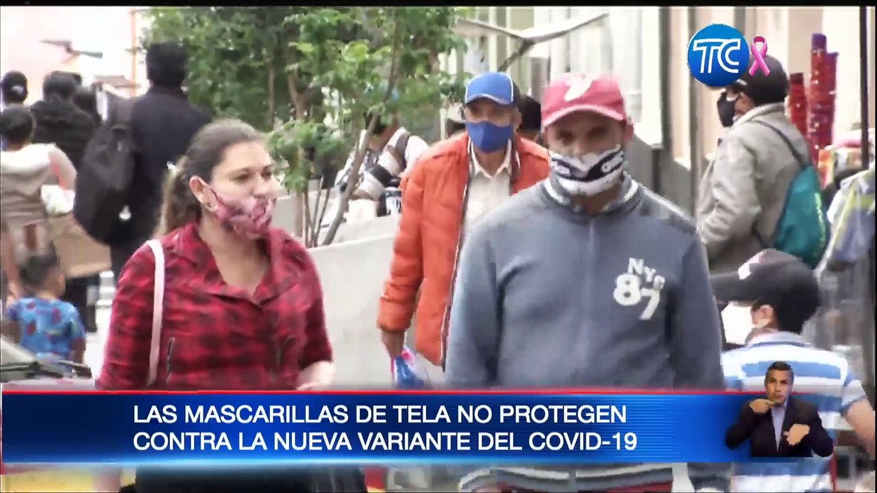 Mascarillas de tela no protegen contra la nueva variante de COVID-19