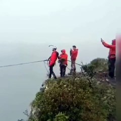 The canyon swing located at an altitude of more than 450 meters in Brazil.