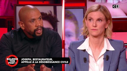 Joseph, restaurateur, face à Agnès Pannier-Runacher, conteste le vaccin