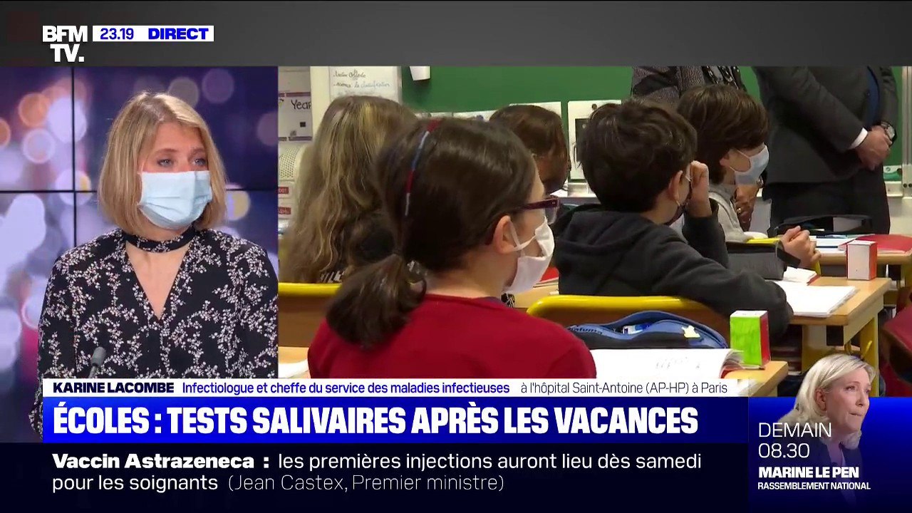 Pour Karine Lacombe, les tests salivaires vont représenter "une vraie avancée" pour le dépistage du Covid-19