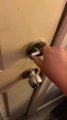 Woman Pranks Husband by Locking the Door Repeatedly While he Tries to Unlock it