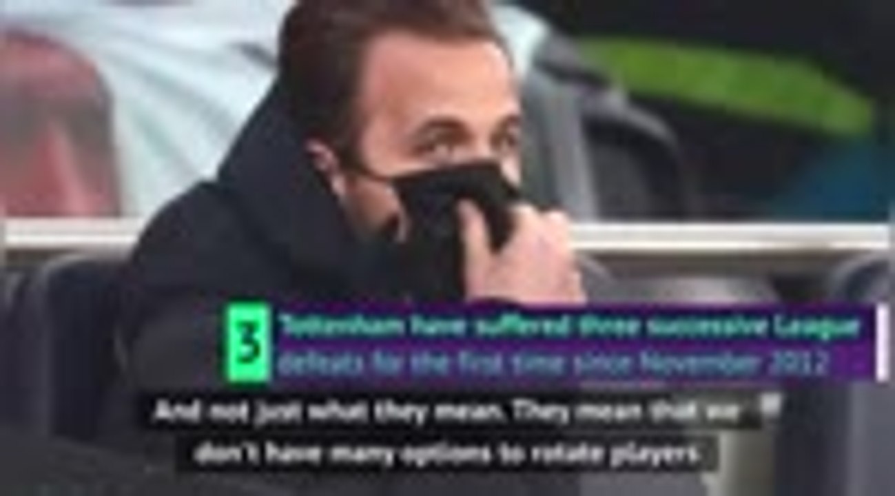 Mourinho blames Spurs' season fatigue after third-straight league defeat