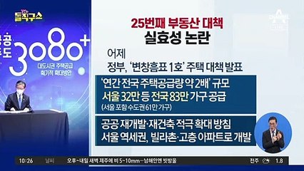 [핫플]25번째 부동산 대책 실효성 논란