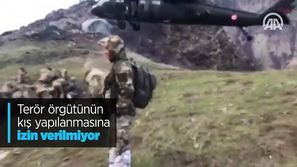 Terör örgütünün kış yapılanmasına izin verilmiyor