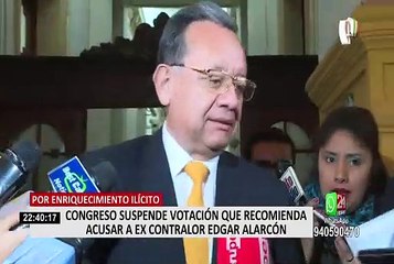 Subcomisión de Acusaciones suspende sesión contra Edgar Alarcón hasta el 8 de febrero