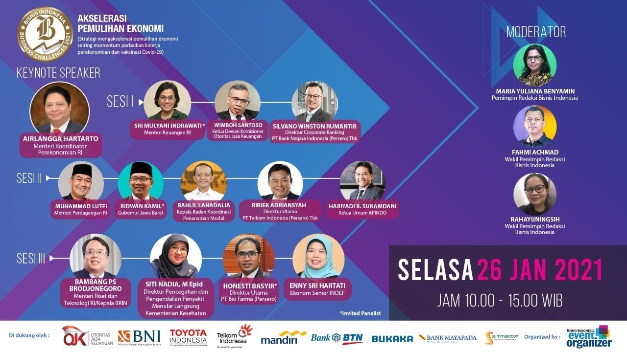 Bisnis Indonesia Business Challenges 2021 "Akselerasi Pemulihan Ekonomi" Sesi III