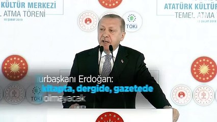 Cumhurbaşkanı Erdoğan: Artık kitapta, dergide, gazetede KDV olmayacak