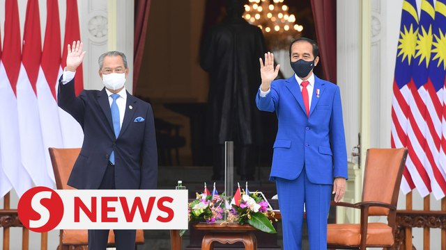 Indonesian President welcomes PM Muhyiddin for his first state visit