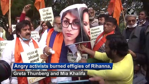 United Hindu Front burns Rihanna, Greta’s effigies after they side with protesting farmers