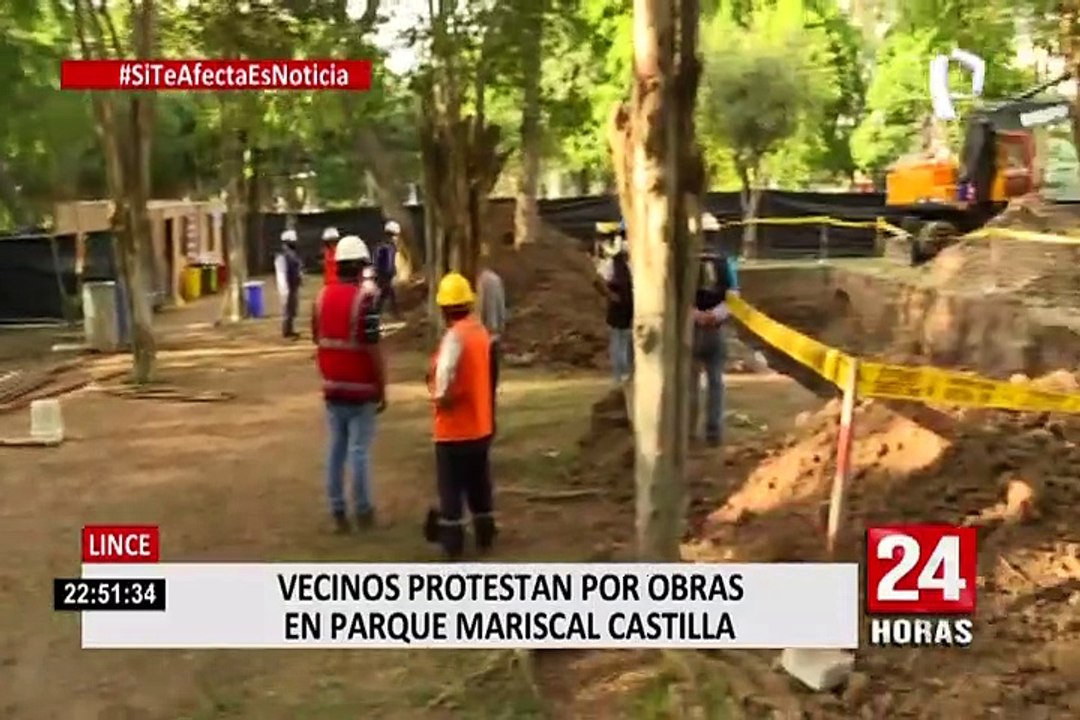 Lince: Vecinos de Parque Castilla se quejan por obra de construcción de reservorio de agua