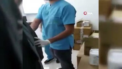 Diş kliniğini basan karı koca terör estirdi
