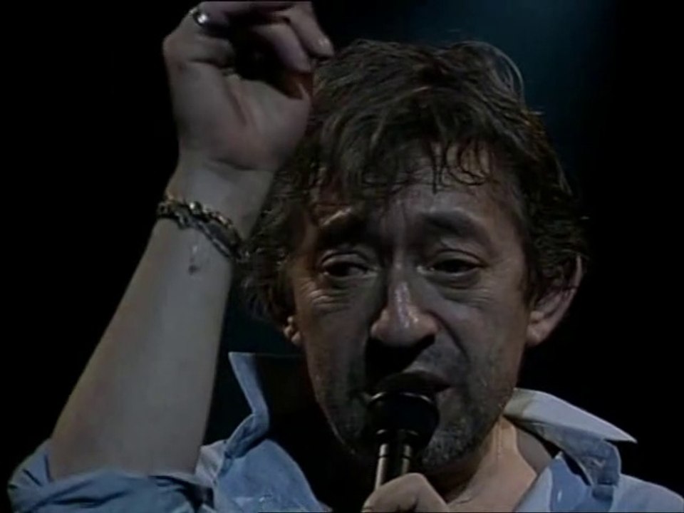 Serge Gainsbourg "Je suis venu te dire que je m'en vais" Casino de Paris 1985