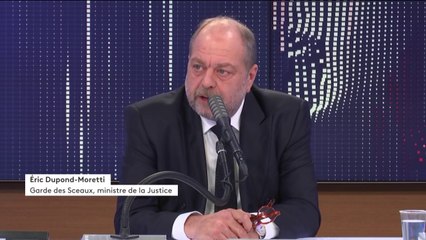 "Séparatismes" : Eric Dupond-Moretti "très l'aise" avec "un grand texte de liberté", scandalisé par Jean-Luc Mélenchon