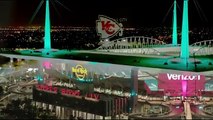 Super Bowl LIV Projection Mapping Sky Projection from OMNISPACE360