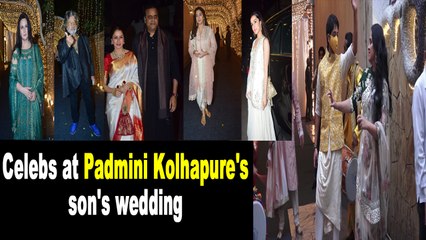 B-town celebs attend Padmini Kolhapure's son's wedding