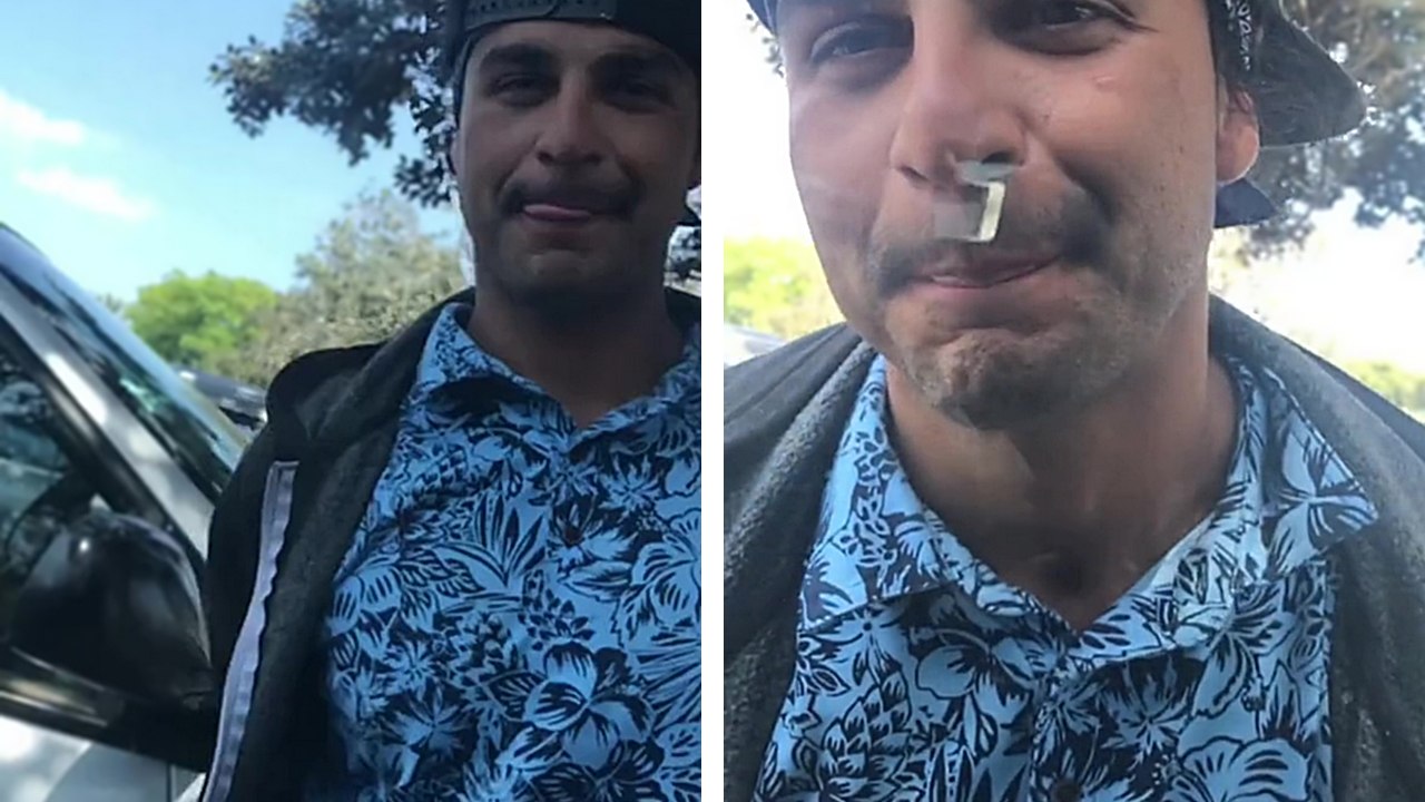 Elle roule sur le pied d'un type très louche qui se colle à sa vitre