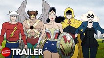 JUSTICE SOCIETY- WORLD WAR II Trailer (2021) The Flash, Wonder Woman DC Animation