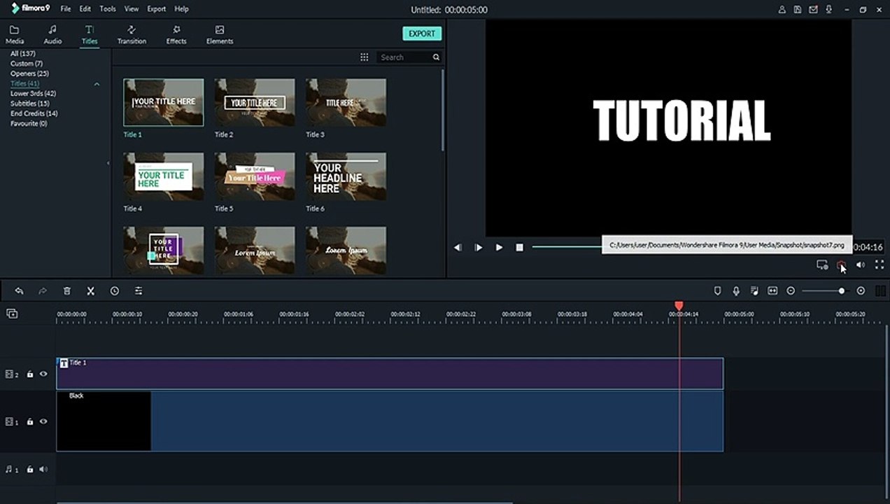 ZOOM Through Text INTRO or TRANSITION In Filmora 9 Tutorial 2021