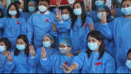 Myanmar coup: Politicians defy military in symbolic session