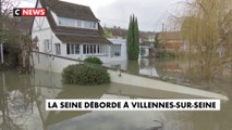 La Seine déborde à Villennes-sur-Seine
