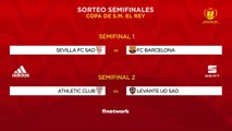 Sevilla-Barça y Athletic-Levante, semifinales de Copa del Rey