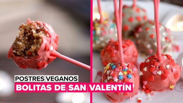 Postres veganos: bolitas de San Valentín