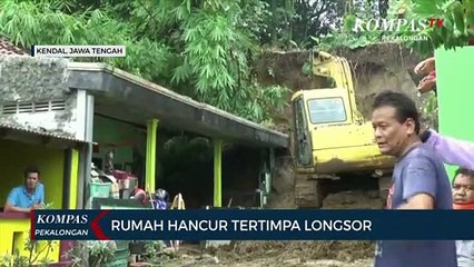 Rumah Hancur Tertimpa Longsor