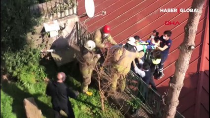 Beyoğlu'nda balkondan düşen kadını çanak anten kurtardı