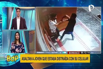 Barranco: asaltan a joven en la puerta de su casa por estar distraída con celular