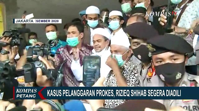 Dinyatakan Lengkap, Polisi Serahkan Berkas Perkara Kasus Petamburan Rizieq Shihab ke Kejaksaan