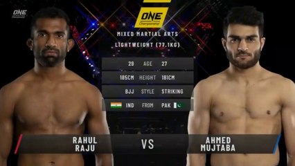 Pakistan's Ahmed Mujtaba knocks out India's Rahul Raju within 1 minute