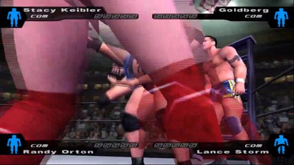 Here Comes the Pain Stacy Keibler vs Goldberg vs Randy Orton vs Lance Storm