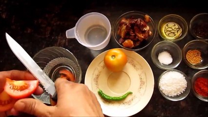 TAMATAR AUR KHAJOOR KI CHATPATI CHUTNEY | TAMATO AND DATE'S DISH | NIRMALBHOJ