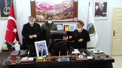 Belediye personeli, kalp krizi sonucu hayatını kaybeden başkanlarını andı