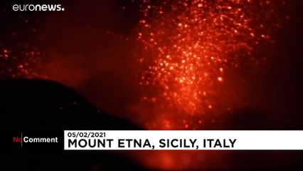 As espetaculares erupções do Monte Etna