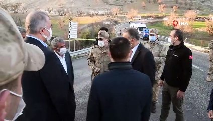 Vali Çuhadar, 6 kişinin öldüğü olay yerinde incelemelerde bulundu